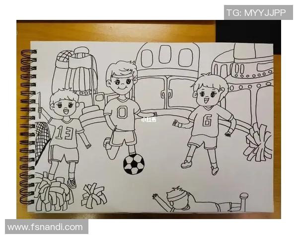 足球明星精彩瞬间简笔画展示让你领略球场魅力与激情